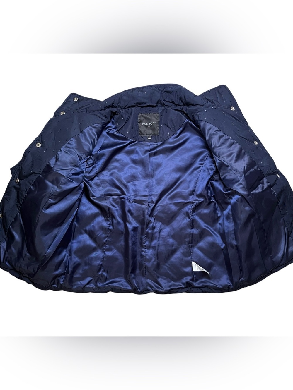 Talbots Petite Studded Quilted Puffer Jacket – Petite XS - Picture 3 of 6